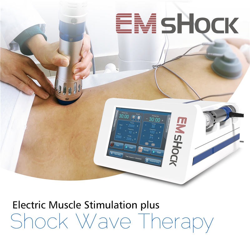 Przenośna elektryczna maszyna do stymulacji mięśni 2 w 1 Akustyczna promieniowa fala uderzeniowa