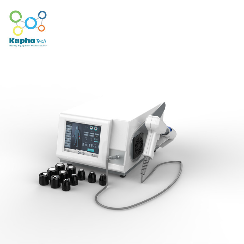 Mobilna maszyna do terapii bólu pleców, sprzęt do terapii falami uderzeniowymi z 8-calowym ekranem dotykowym