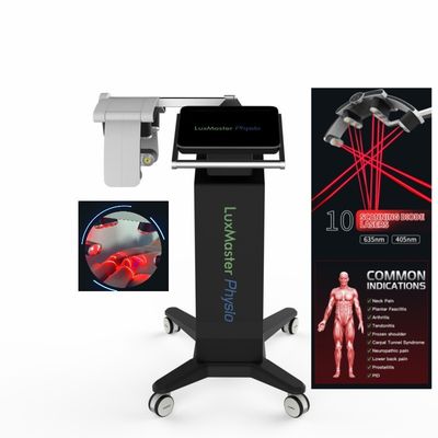 Szkło 3 405nm 635nm Laserowa maszyna do fizjoterapii z ekranem o przekątnej 12,1 cala