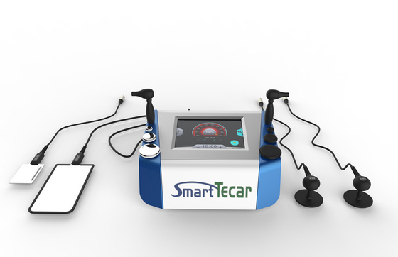 Podwójny uchwyt 80mm Tecar Therapy Diatermia Maszyna RF Tecar Sprzęt do diatermii mikrofalowej do rozluźnienia mięśni